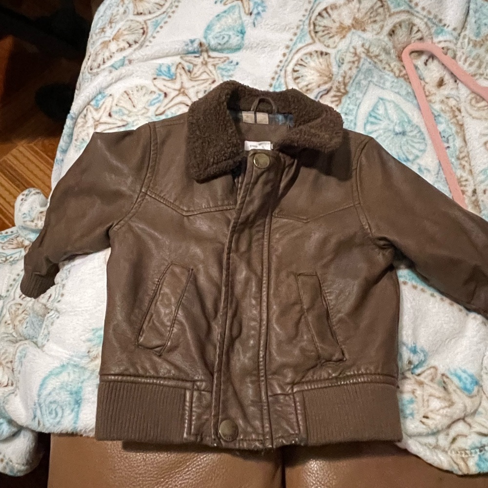 Gently use bomber jacket Pumpkin Patch size 12 months
